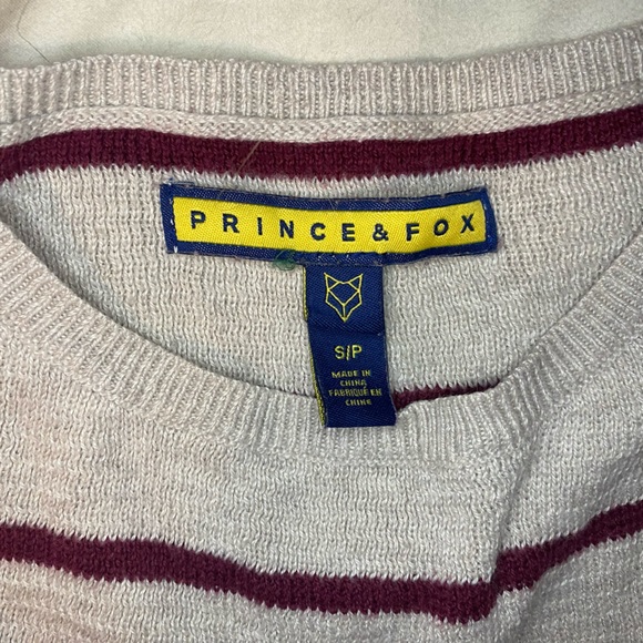 PRINCE & FOX VINTAGE STRIPED SWEATER Y2K AESTHETIC-SMALL - Picture 3 of 4